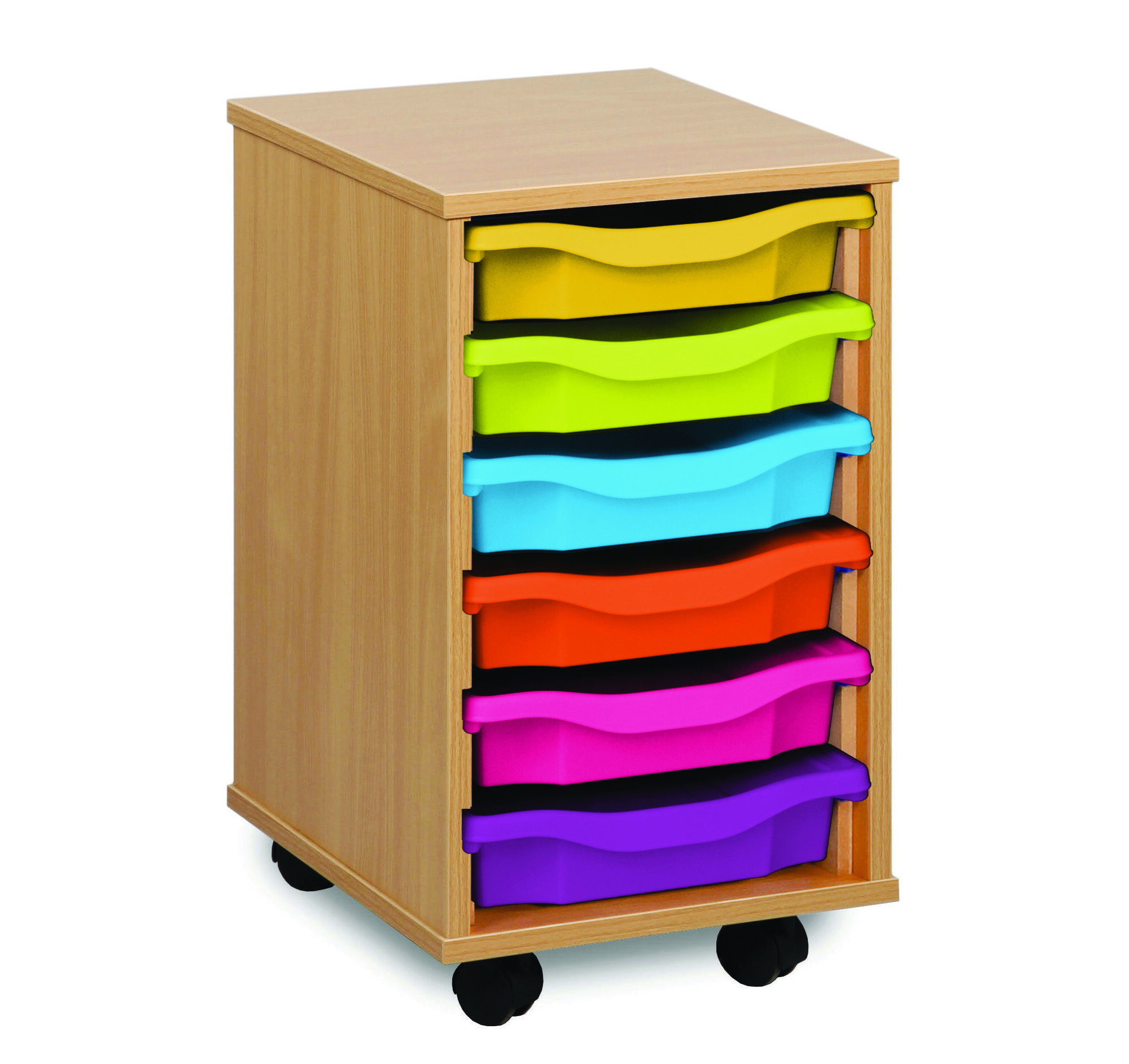 6 shallow tray unit for schools