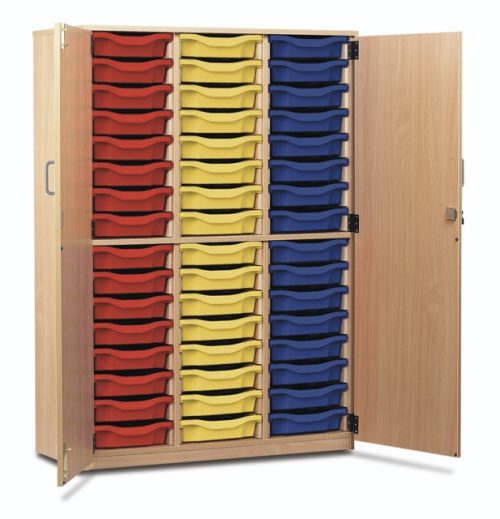 48 Tray Storage Unit with Doors