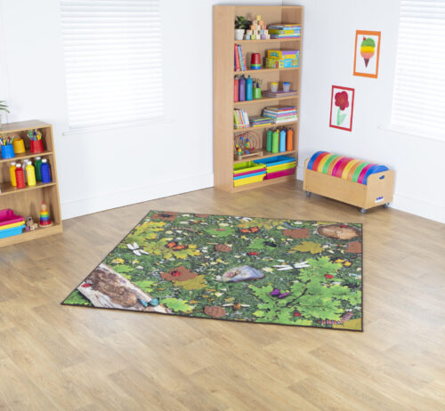 Natural World Woodland and Minibeasts Double Sided Carpet