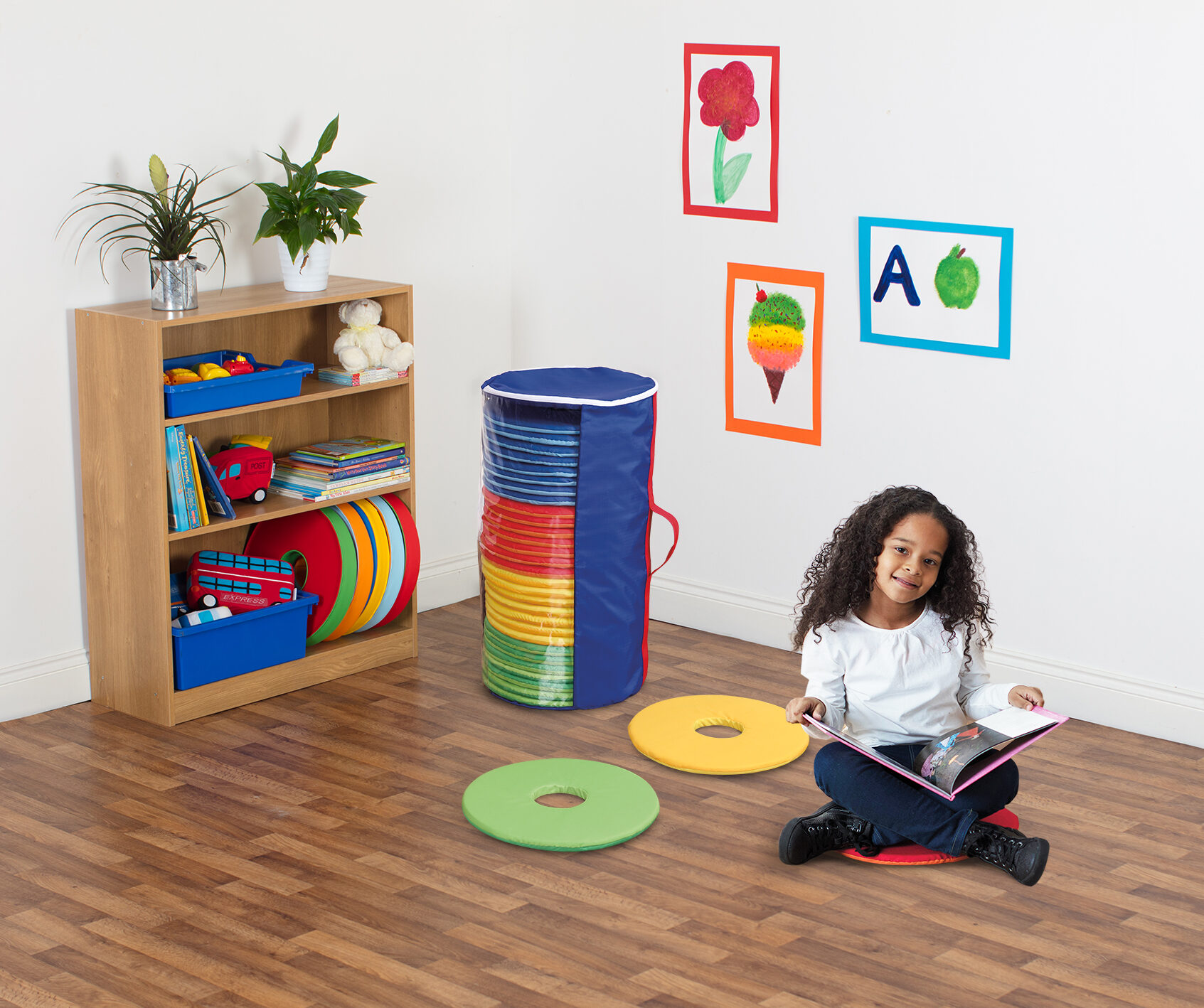 Rainbow Circular Cushions Set of 32