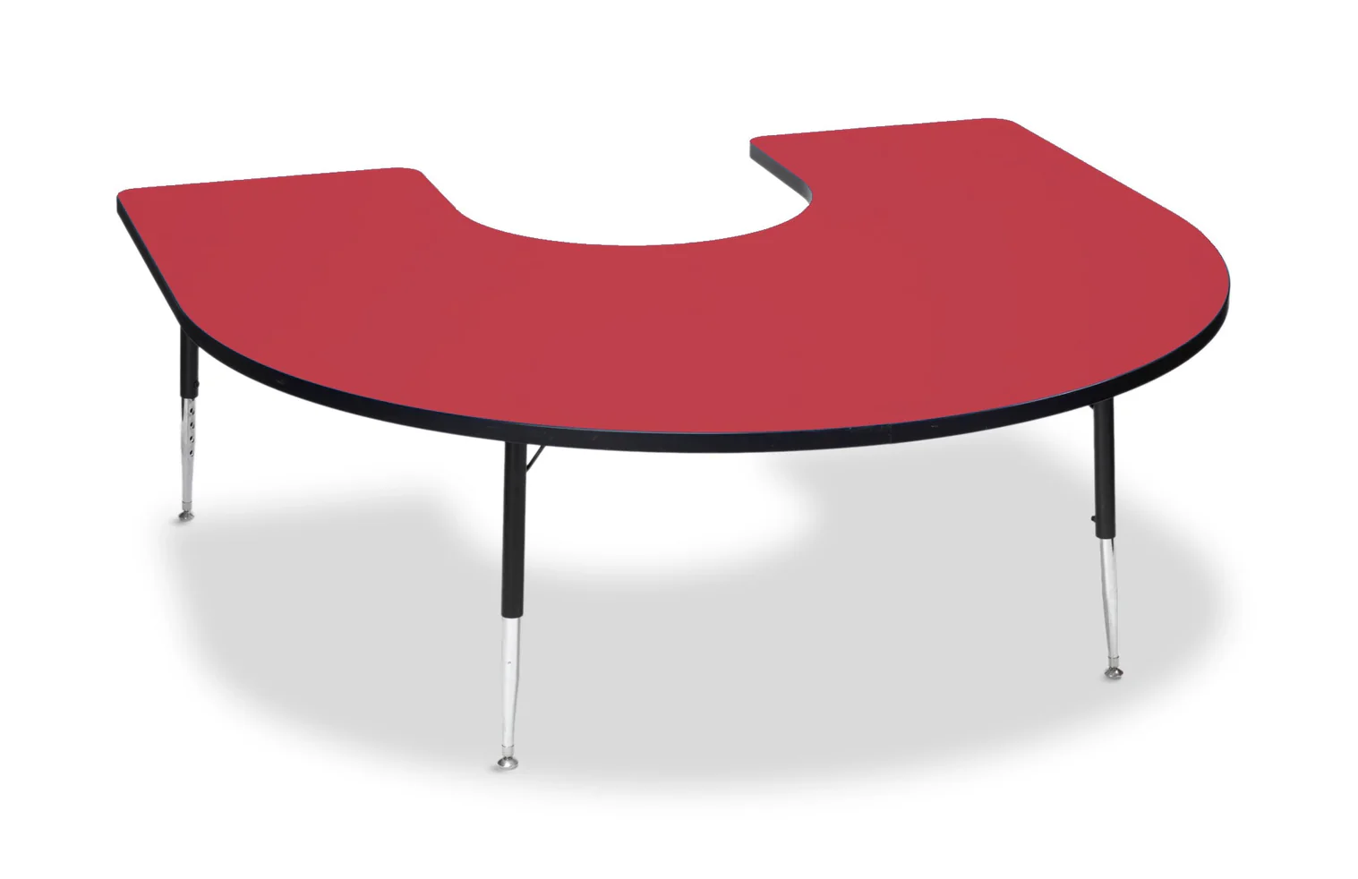 Tuf-Top Height Adjustable Horseshoe Top Table - Image 3