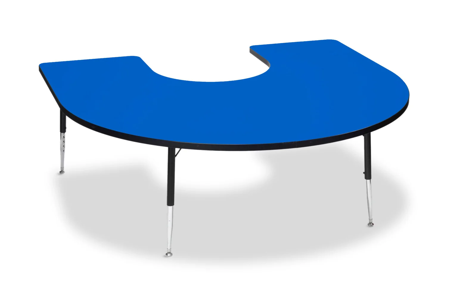 Tuf-Top Height Adjustable Horseshoe Top Table - Image 6