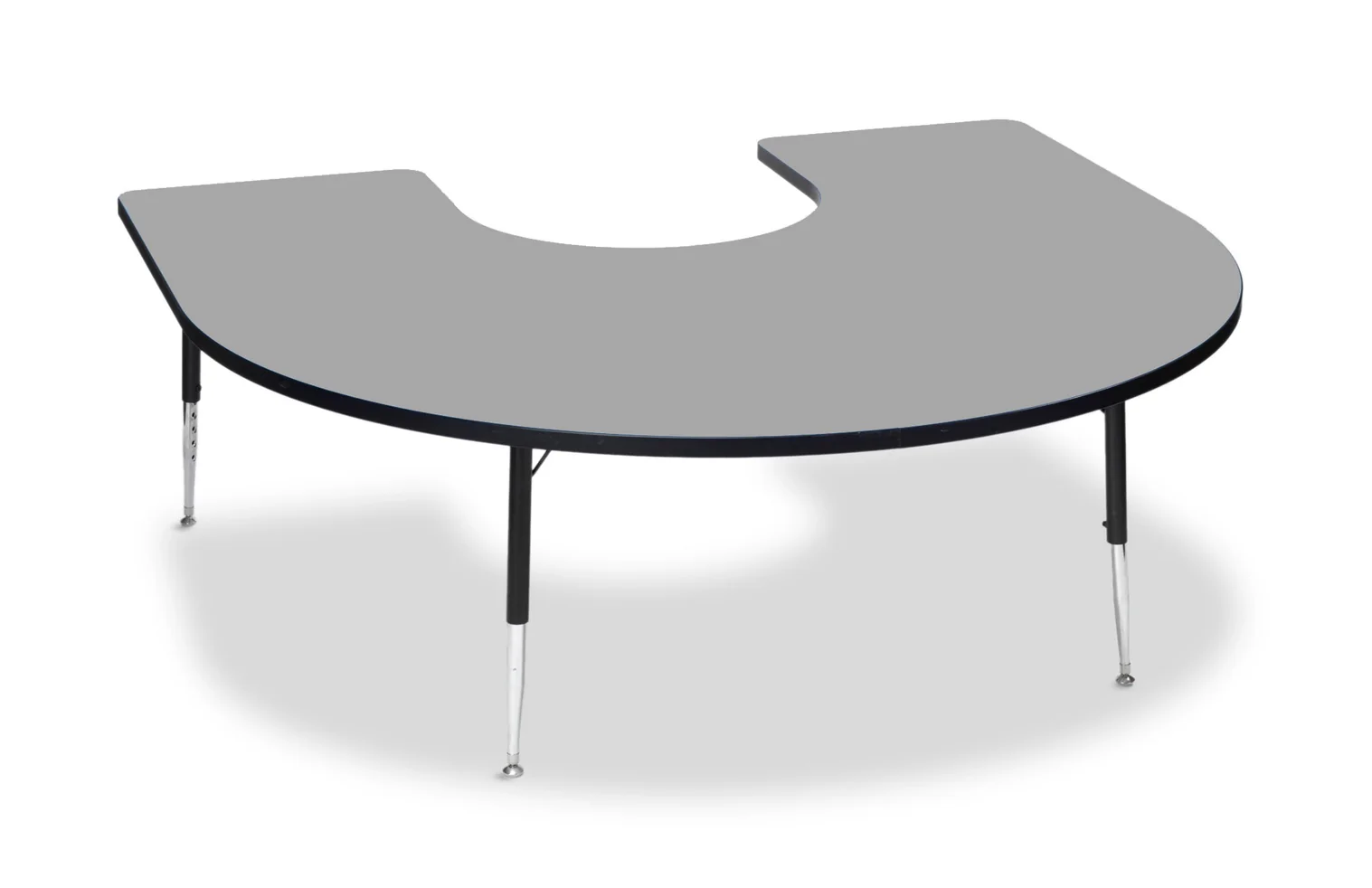 Tuf-Top Height Adjustable Horseshoe Top Table - Image 5