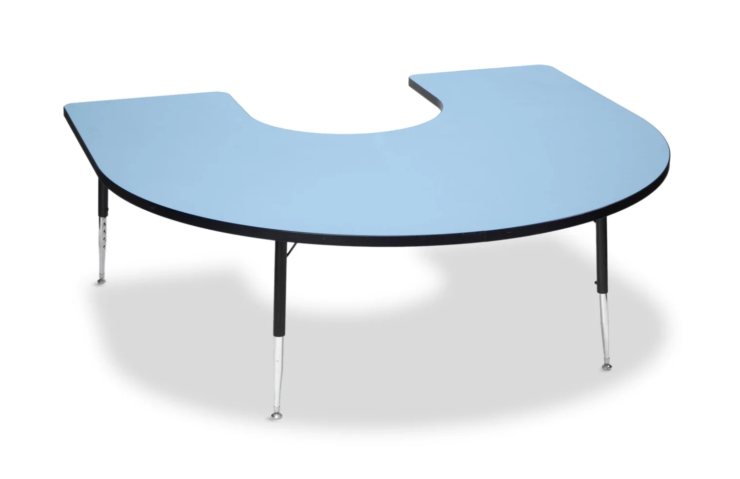 Tuf-Top Height Adjustable Horseshoe Top Table - Image 4
