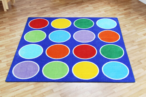 Rainbow Circles Placement Carpet