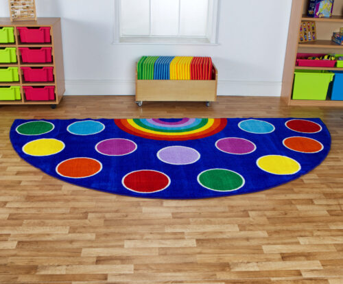 Rainbow Semi-Circle Placement Carpet