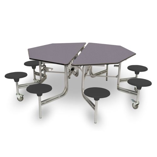 Spaceright 8 seat octagonal mobile folding table