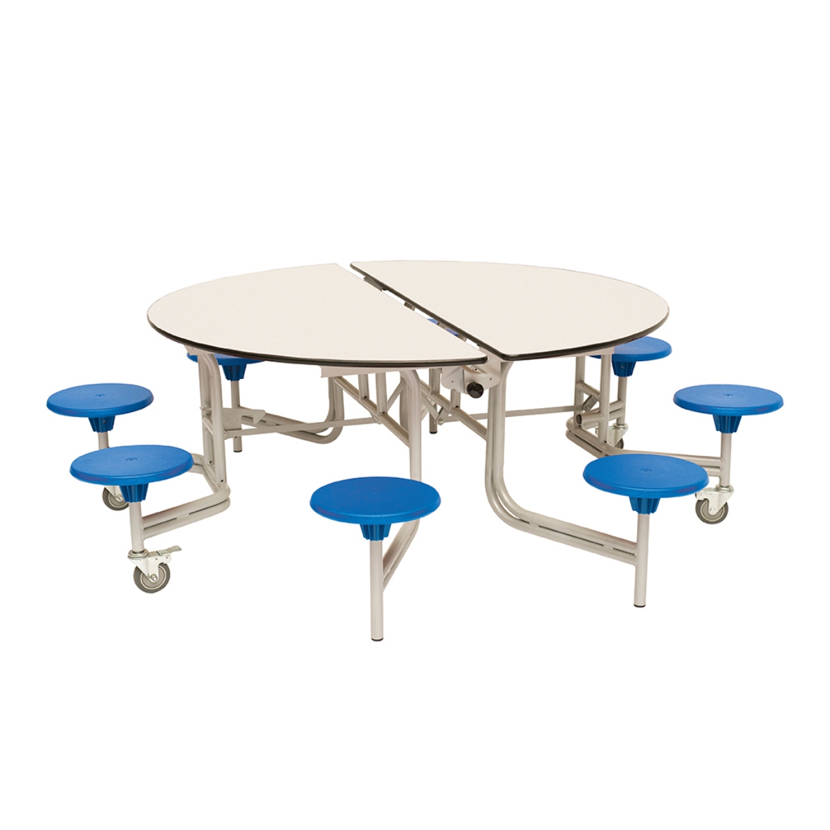 Spaceright 8 Seat Round Mobile Folding Table