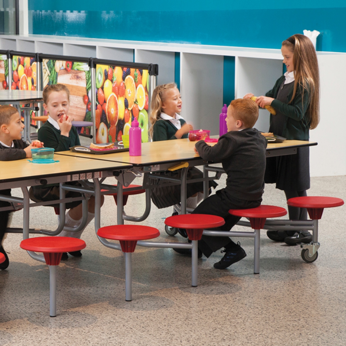 Spaceright 12 Seat Rectangular Mobile Folding Table