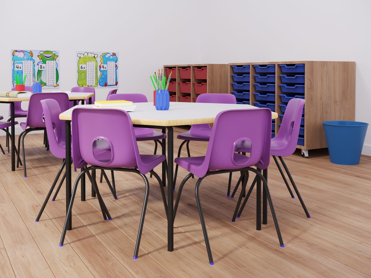 Hille Series E classroom chairs in UK school classroom