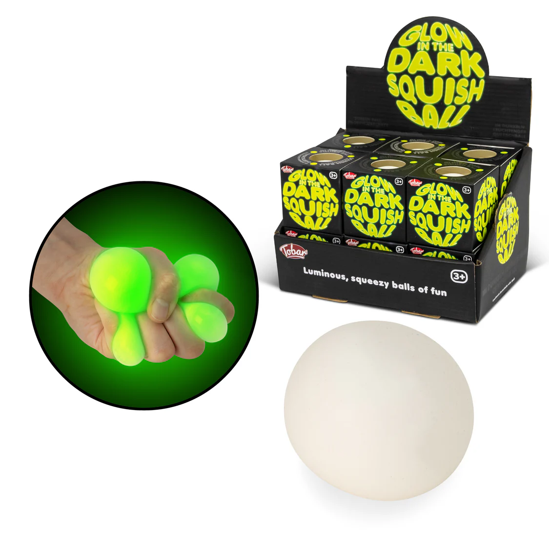 Scrunchems Glow In The Dark Squish Ball (Pack 12) - Image 2