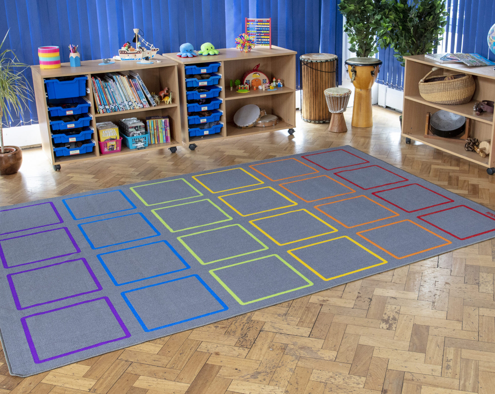 Essentials Rainbow Square Carpet