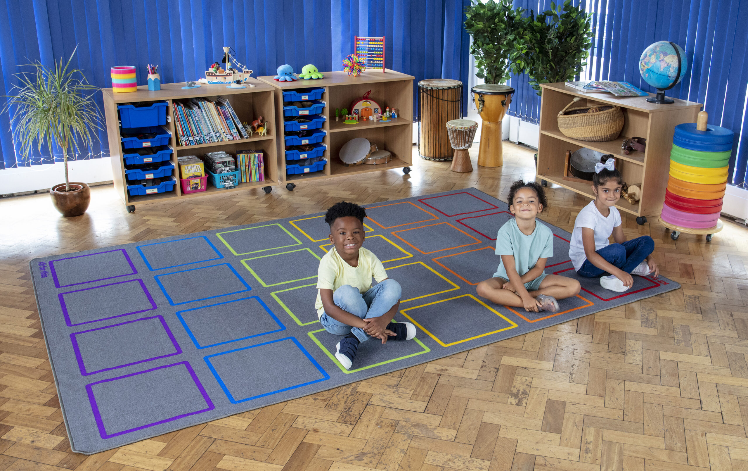 Essentials Rainbow Square Carpet - Image 4