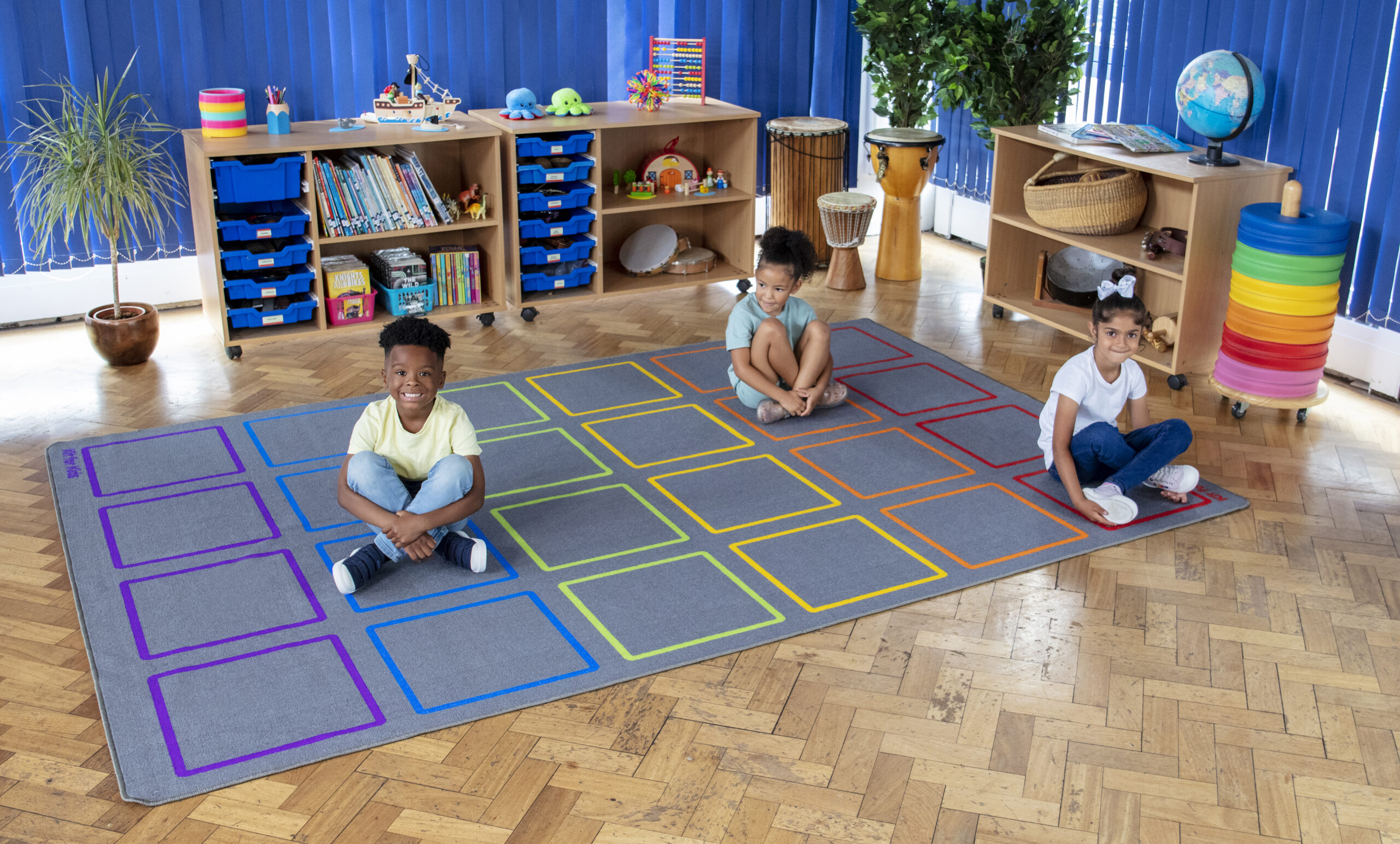Essentials Rainbow Square Carpet - Image 6
