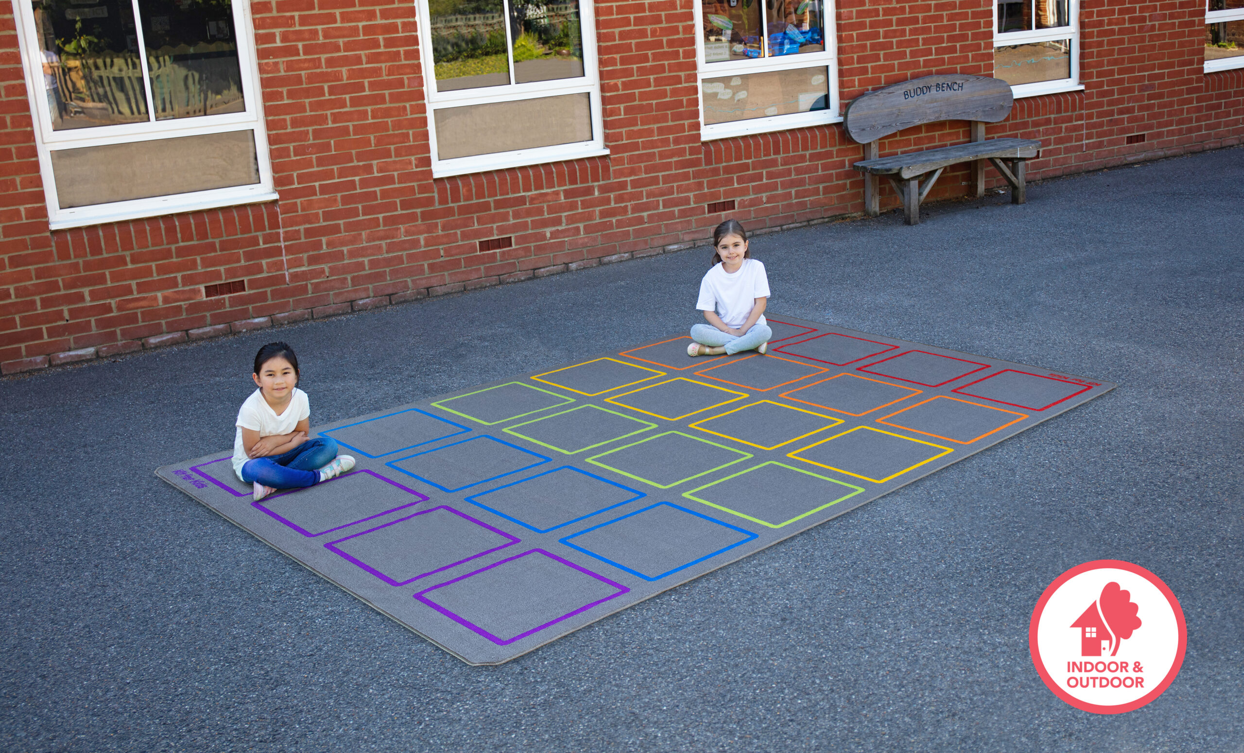 Essentials Rainbow Square Carpet - Image 7