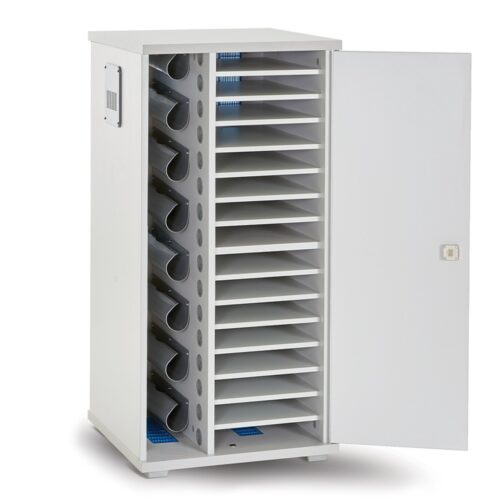 Lyte 16 Single Door Charging Cabinet – 16 Device Laptop & Tablet Storage (Static)