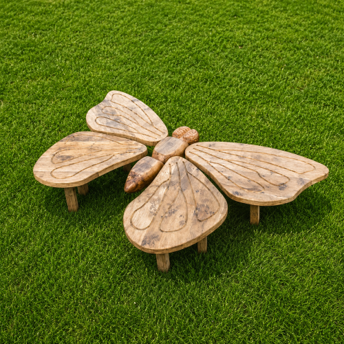 Large Wooden Butterfly Sculpture