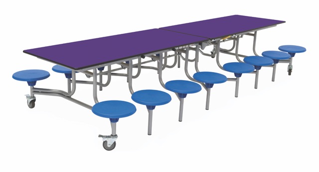 Spaceright 16 Seat Rectangular Mobile Folding Table - Image 17