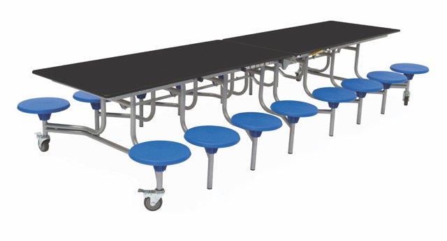 Spaceright 16 Seat Rectangular Mobile Folding Table - Image 3