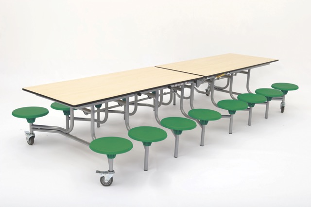 Spaceright 16 Seat Rectangular Mobile Folding Table - Image 7