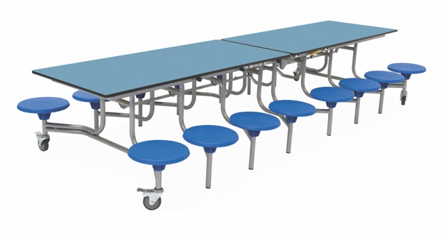 Spaceright 16 Seat Rectangular Mobile Folding Table - Image 18
