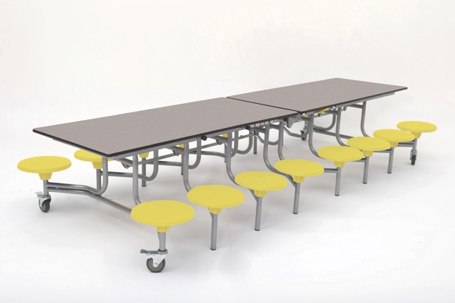 Spaceright 16 Seat Rectangular Mobile Folding Table - Image 21