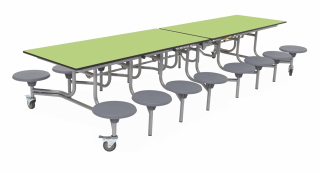 Spaceright 16 Seat Rectangular Mobile Folding Table - Image 23