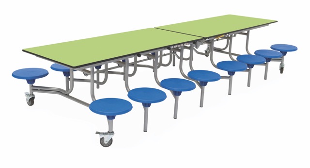 Spaceright 16 Seat Rectangular Mobile Folding Table - Image 22