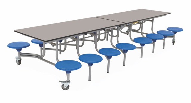 Spaceright 16 Seat Rectangular Mobile Folding Table - Image 20