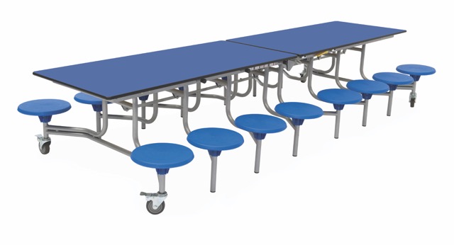 Spaceright 16 Seat Rectangular Mobile Folding Table - Image 26