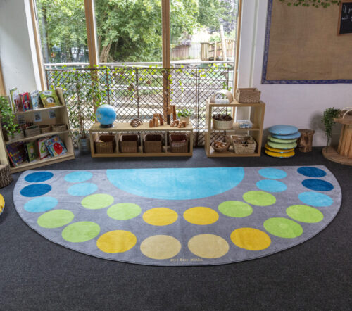 Lake Large Semi-Circle Placement Carpet