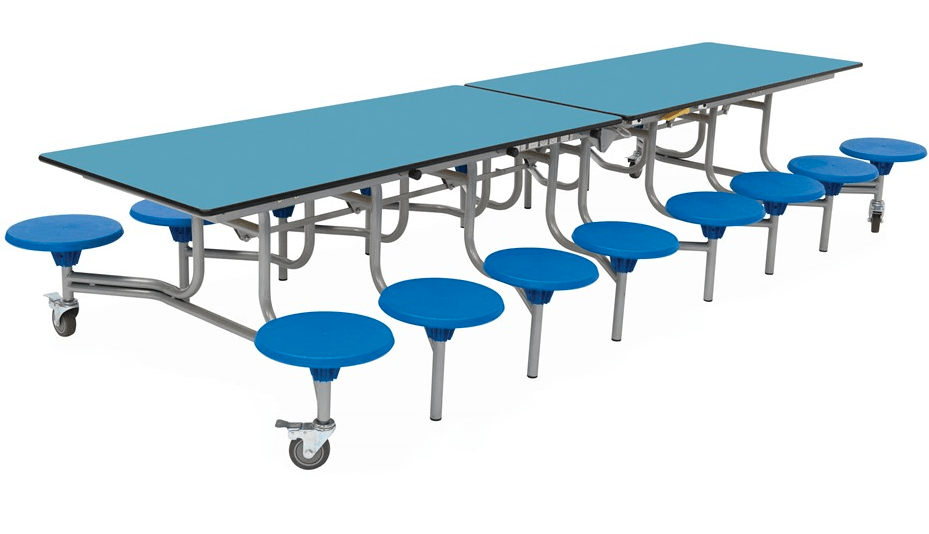 Spaceright 16 Seat Rectangular Mobile Folding Table - Image 2