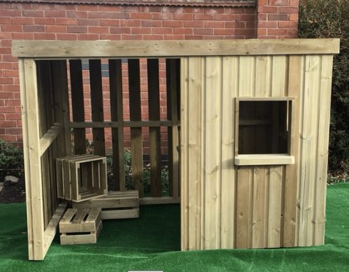 Outdoor Wooden Role Play Shelter