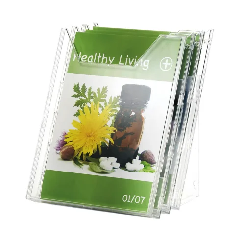 Durable Combiboxx Literature Holder A4 Portrait Clear Set of 3