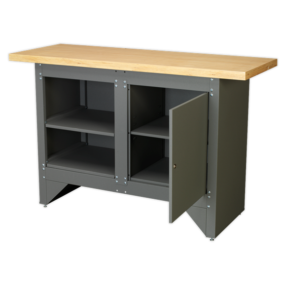 Heavy-Duty Workbench with Cupboard - Image 4