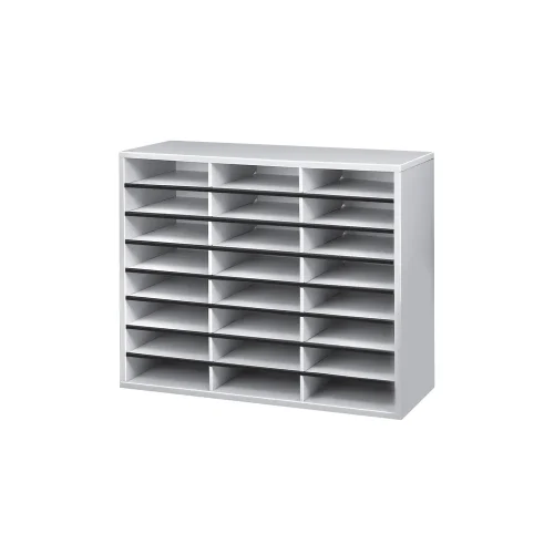 Fellowes 24 Compartment Literature Sorter A4 Dove Grey