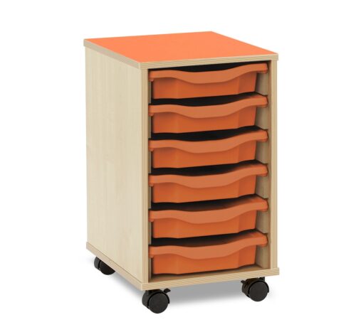 Bubblegum Mobile Flat Top 6 Shallow Tray Unit