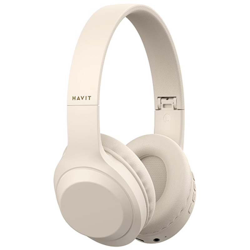HAVIT H628BT Bluetooth Headphone - Beige - Image 2
