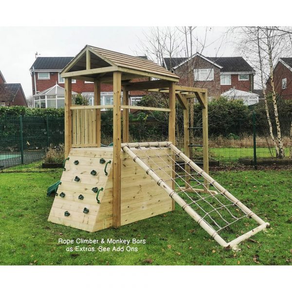 Climbing Frame Playset (with Rope Wall & Monkey Bars) - Image 3