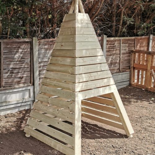 Wooden Teepee Playhouse