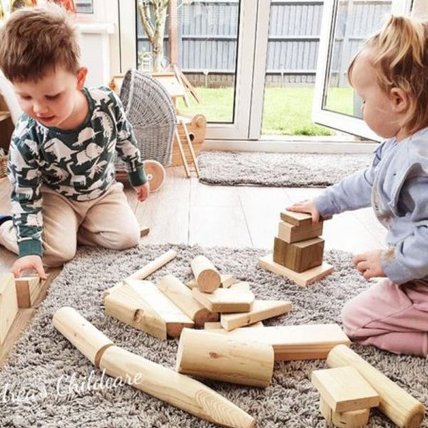 Wooden Loose Parts Set (Construction & Building Blocks) - Image 2