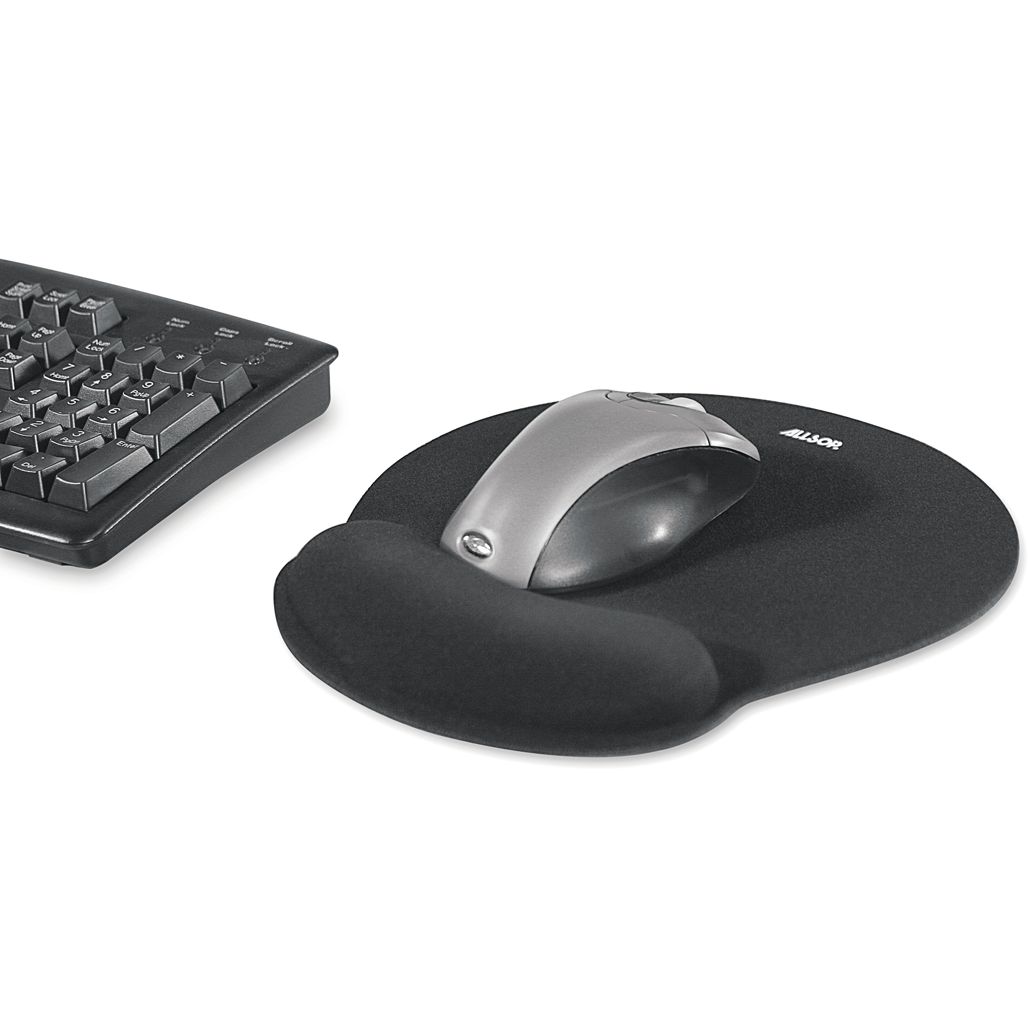 Allsop Comfort Mouse Pad with Wrist Rest – Black - Image 2