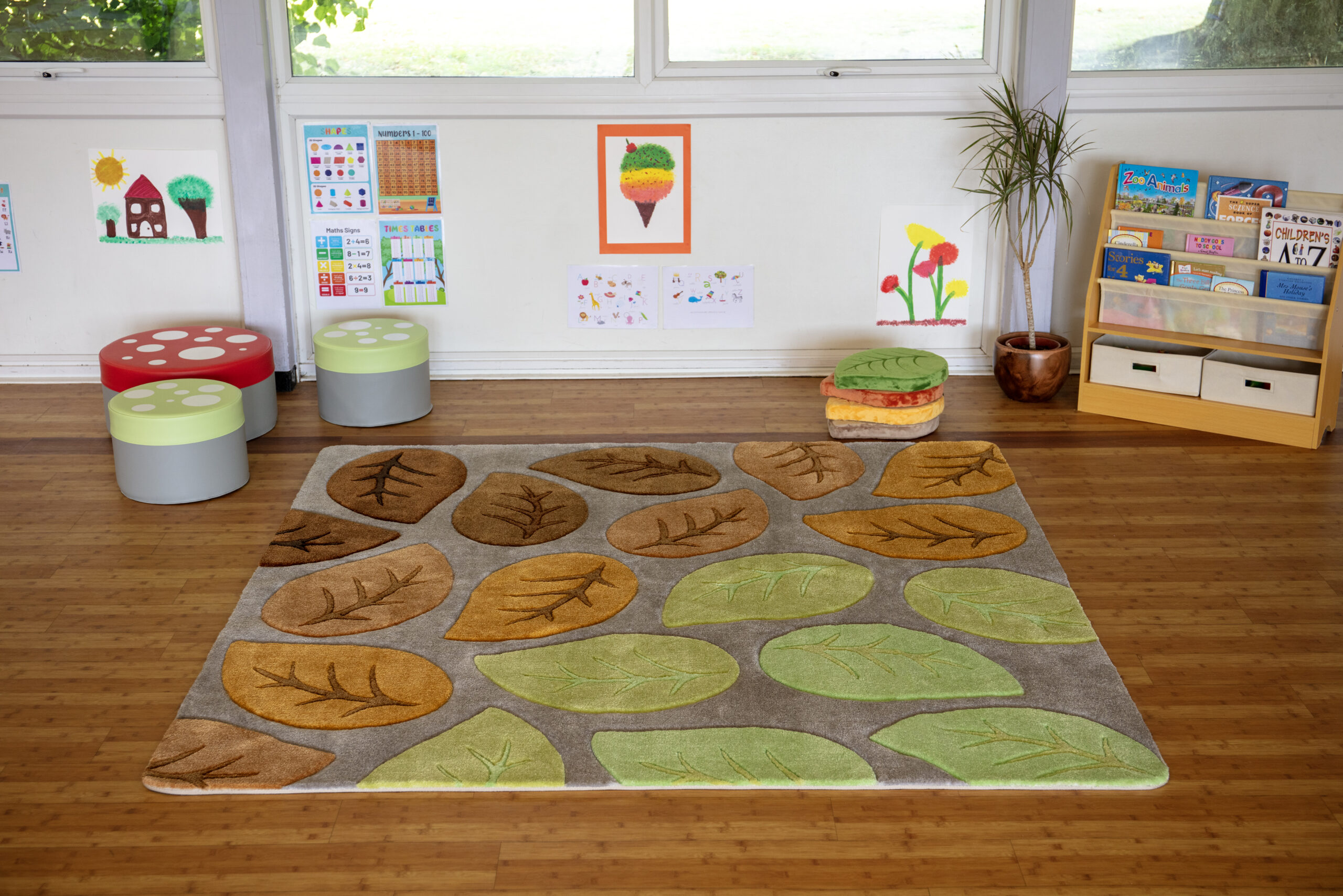 Seasonal Leaves Super Deluxe Carved Carpet - Image 6