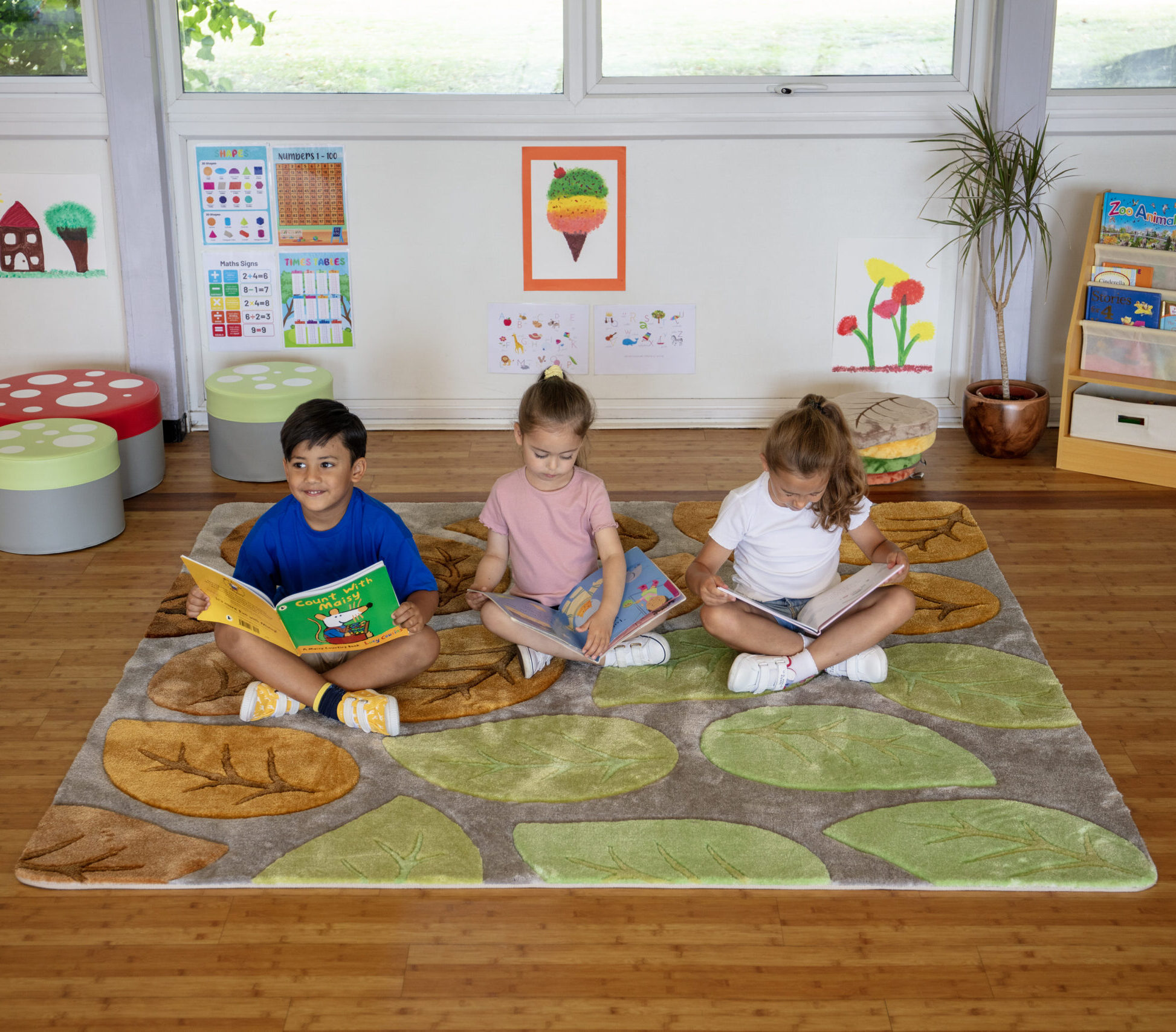 Seasonal Leaves Super Deluxe Carved Carpet