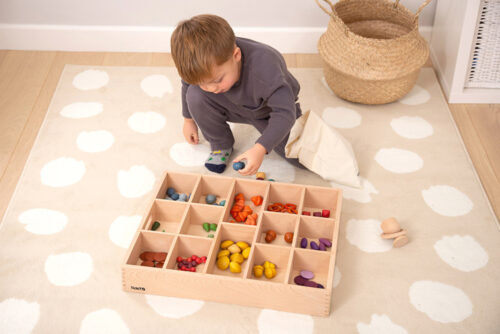 Wooden Sorting Tray - 14 Way