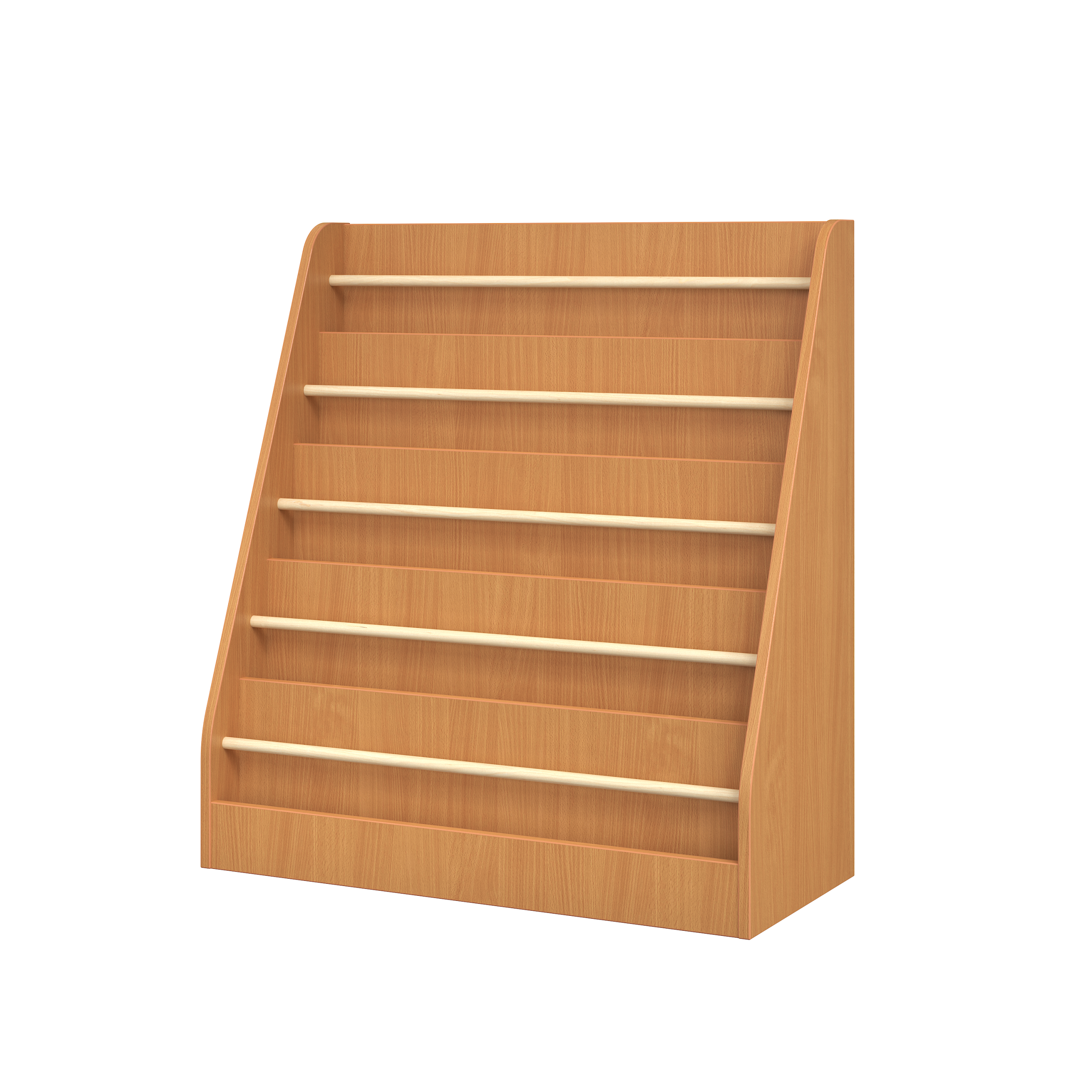 forward facing nursery book display for reading corner
