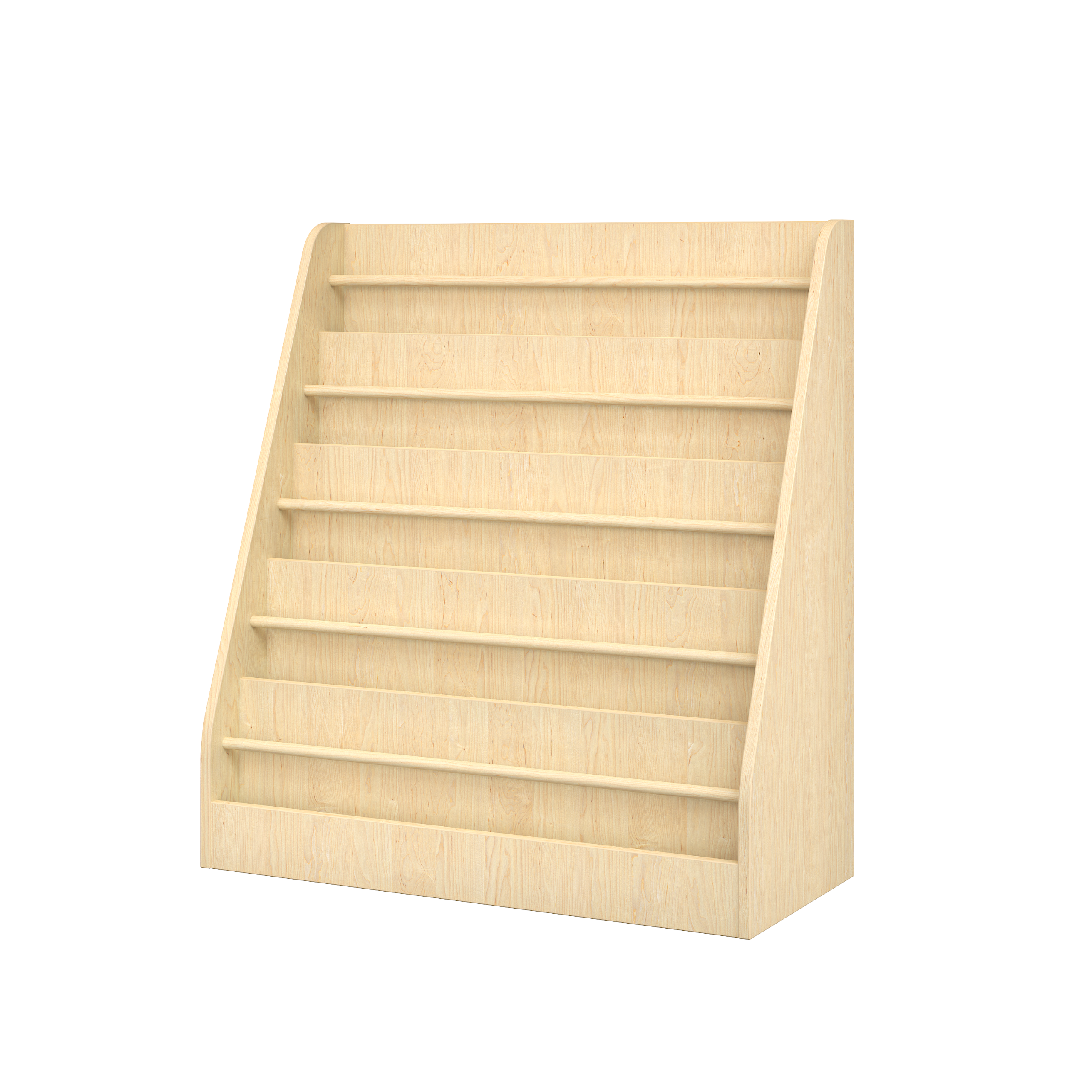 forward facing nursery book display for reading corner