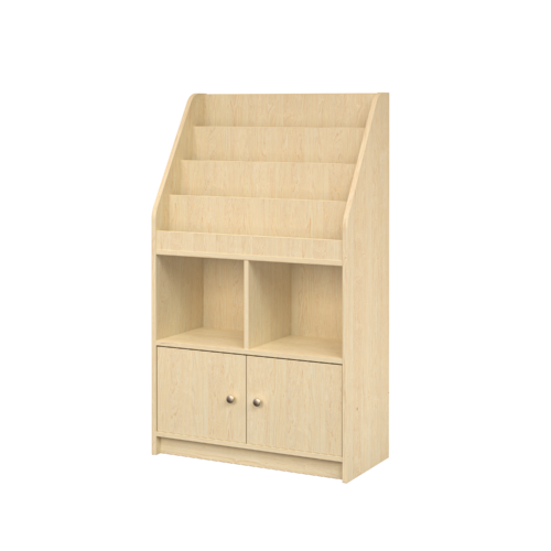 Narrow 2 Tier Book Shelf Cupboard