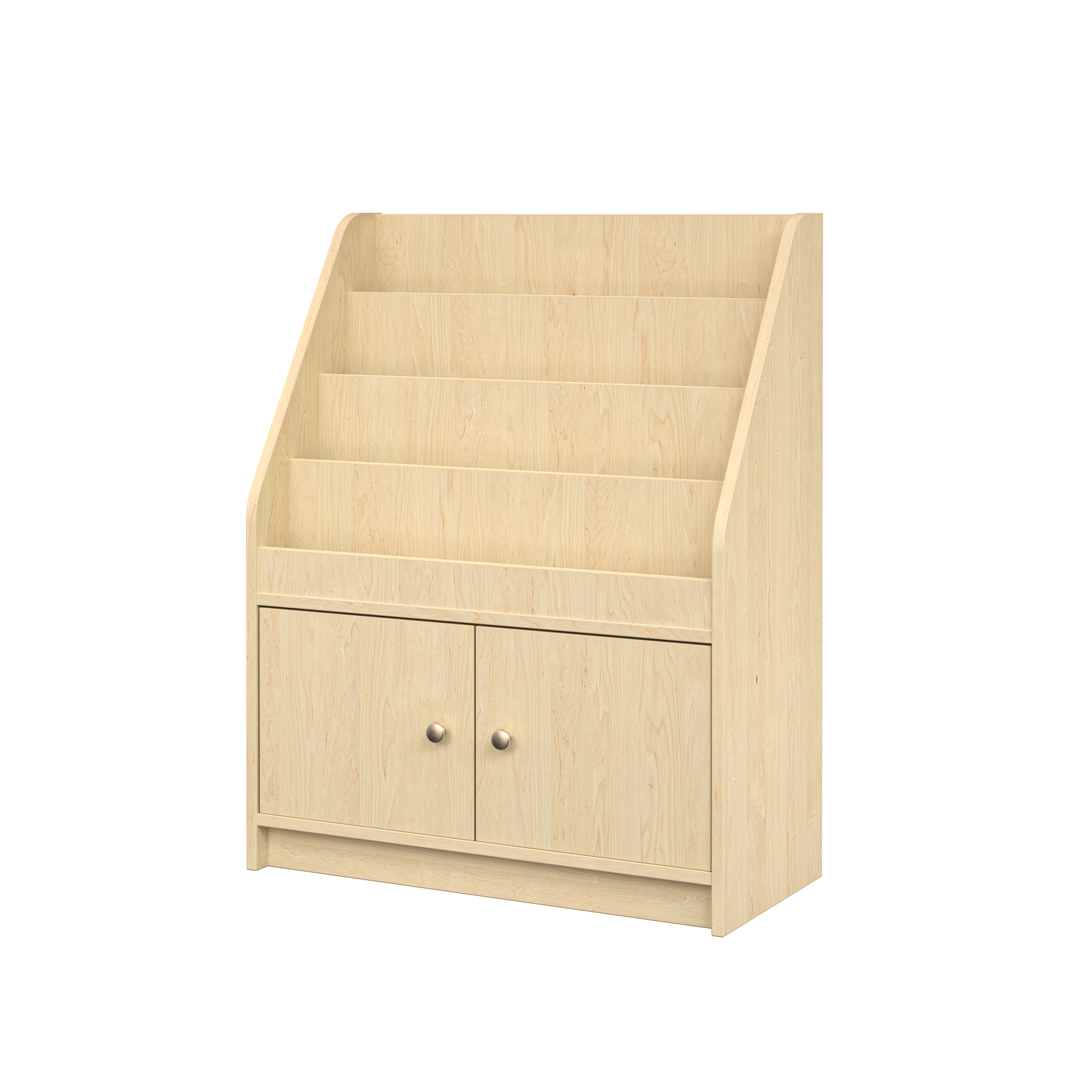 Narrow 1 Tier Book Shelf Cupboard - Image 2