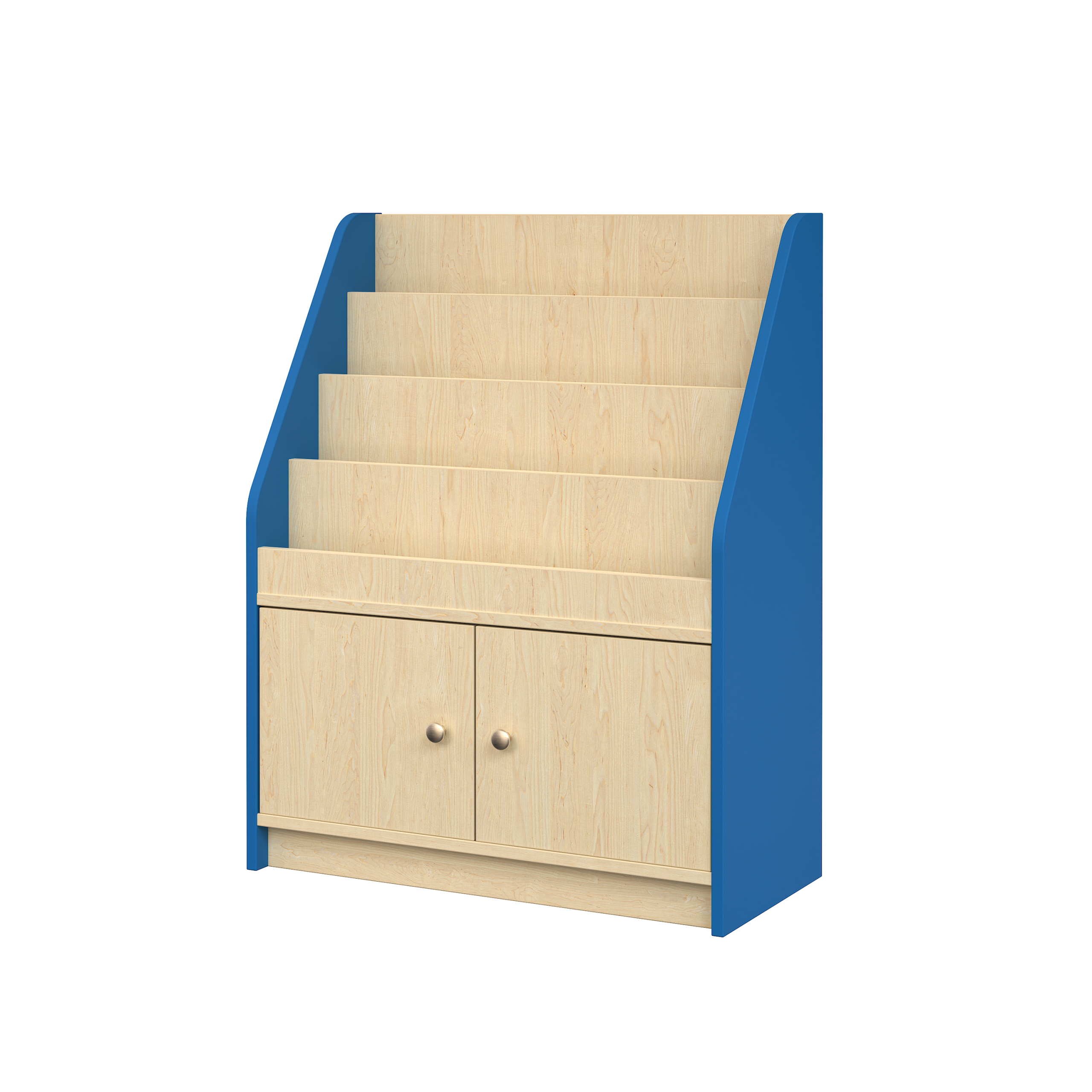 Narrow 1 Tier Book Shelf Cupboard - Image 3
